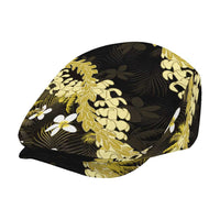 Puakenikeni Maile Lei Jeff Hat Frangipani Yellow Tropical Leaves LT01 - Polynesian Pride