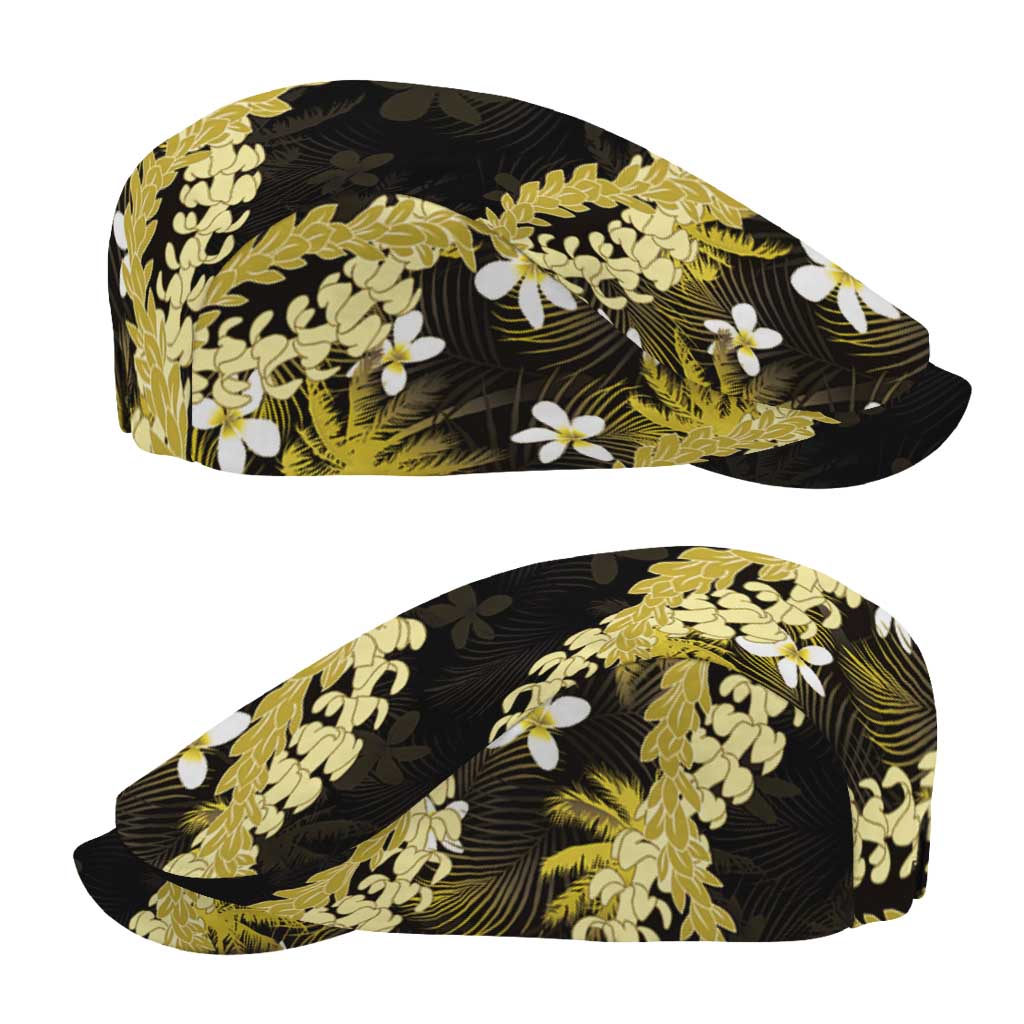 Puakenikeni Maile Lei Jeff Hat Frangipani Yellow Tropical Leaves LT01 - Polynesian Pride
