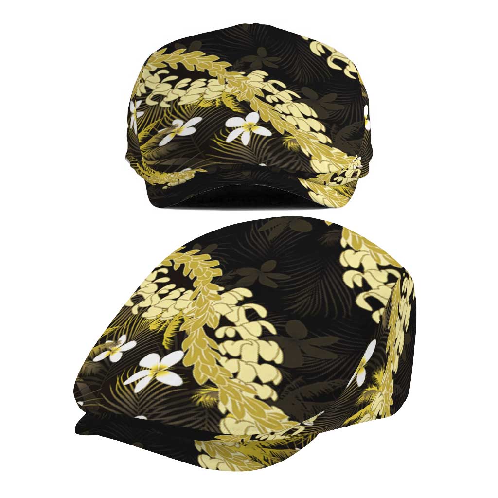 Puakenikeni Maile Lei Jeff Hat Frangipani Yellow Tropical Leaves LT01 - Polynesian Pride