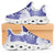 Purple Aloha Hawaii Clunky Sneakers Monstera Hibiscus Plumeria Seamless Vibes - Polynesian Pride