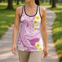Purple Hawaii Shark Tattoo Hollow Tank Top Puakenikeni Lei Plumeria Polynesian Pattern LT14 - Polynesian Pride