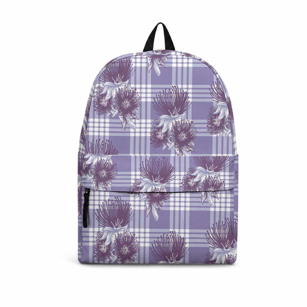 Purple Palaka Hawaii Backpack Hawaiian Lehua Blossoms LT05 Purple - Polynesian Pride