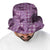 Purple Palaka Hawaii Cowboy Bucket Hat Puakenikeni Lei Paniolo Papale Seamless Vibes - Polynesian Pride