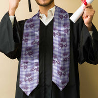 Purple Palaka Hawaii Graduation Stole Hawaiian Lehua Blossoms LT05 - Polynesian Pride