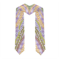 Purple Palaka Hawaii Leis Graduation Stole Hawaiian-plaid Elegant Tropical Vibes LT14 - Polynesian Pride