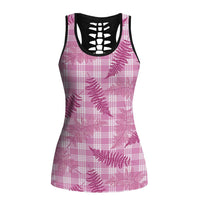 Purple Palaka Hawaii Palapalai Hollow Tank Top Hawaiian Fern LT14 Female Purple - Polynesian Pride