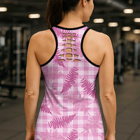 Purple Palaka Hawaii Palapalai Hollow Tank Top Hawaiian Fern LT14 - Polynesian Pride