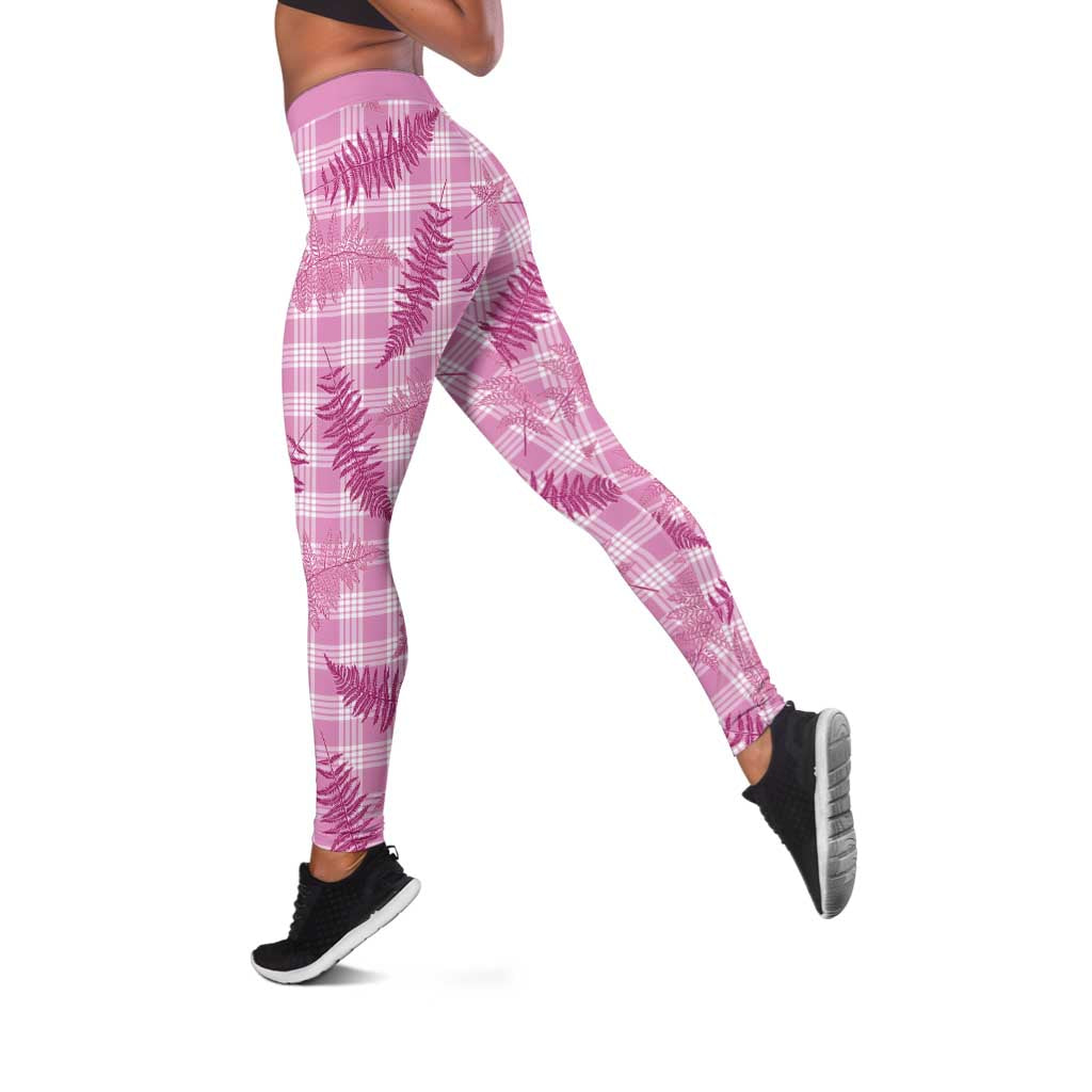 Purple Palaka Hawaii Palapalai Leggings Hawaiian Fern