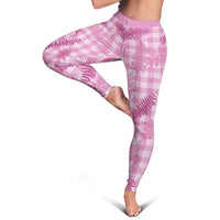 Purple Palaka Hawaii Palapalai Leggings Hawaiian Fern