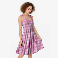 Purple Palaka Hawaii Palapalai Midi Dress Hawaiian Fern