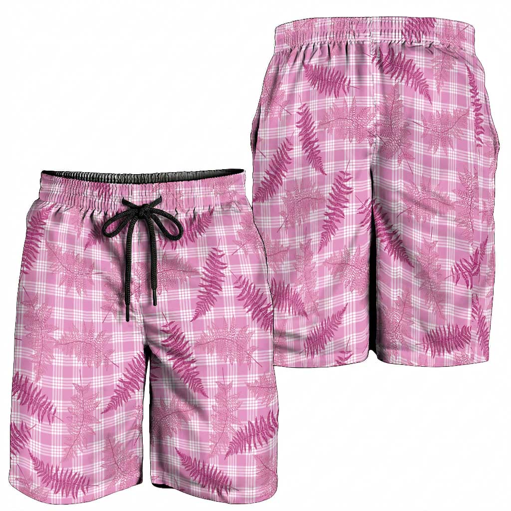 Purple Palaka Hawaii Palapalai Shorts for Men Hawaiian Fern LT14 - Polynesian Pride