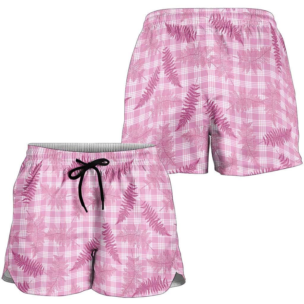 Purple Palaka Hawaii Palapalai Shorts for Women Hawaiian Fern LT14 - Polynesian Pride