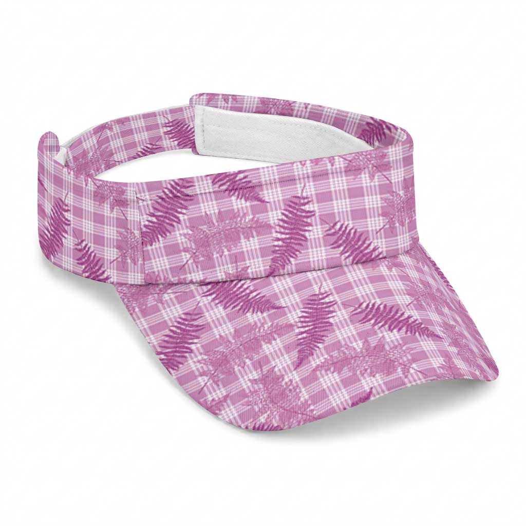 Purple Palaka Hawaii Palapalai Sun Visor Cap Hawaiian Fern LT14 Universal Fit Purple - Polynesian Pride