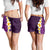 Purple Polynesia Shorts for Women Plumeria Tropical Leaves With Galaxy Polynesian Art - Polynesian Pride