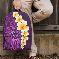 Purple Tropical Plumeria With Galaxy Polynesian Art Backpack LT14 - Polynesian Pride
