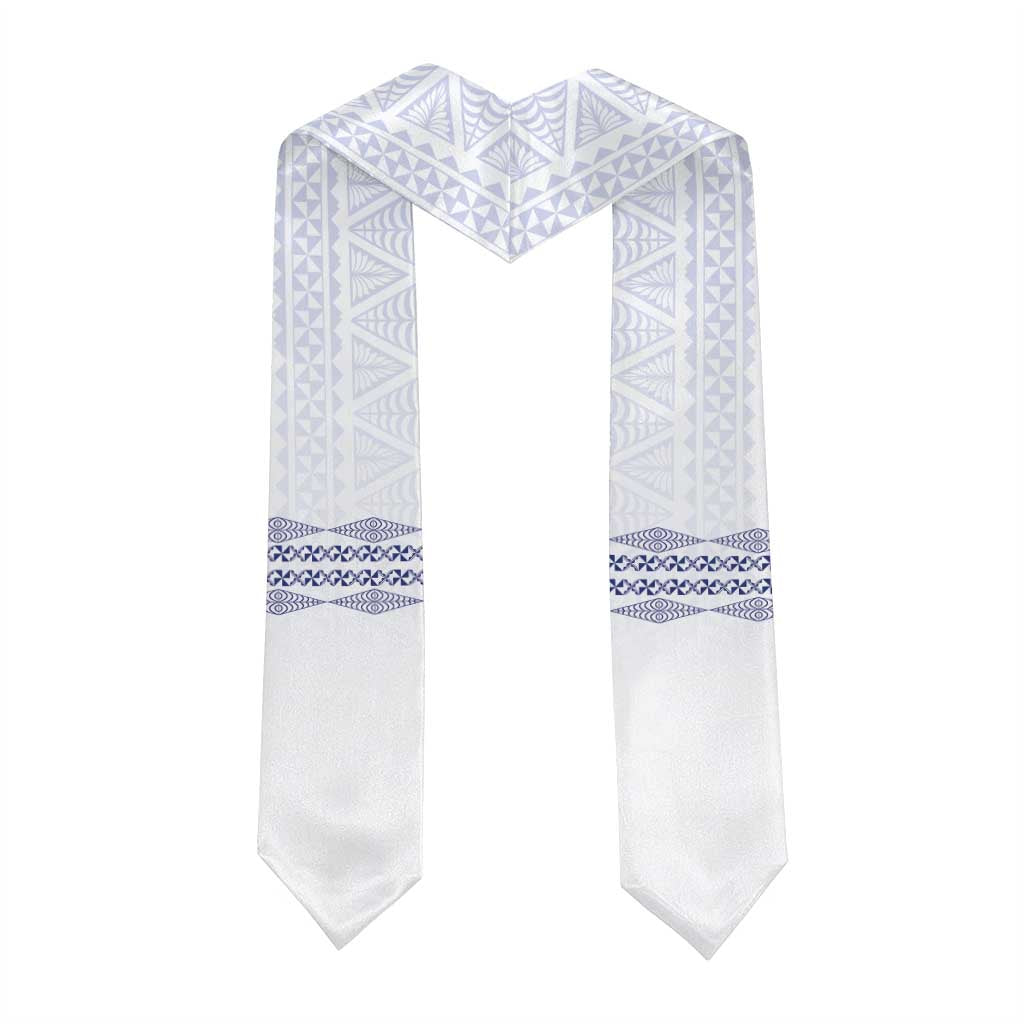 Queen Salote College 100 Years Anniversary Custom Graduation Stole Tonga QSC White LT7 - Polynesian Pride