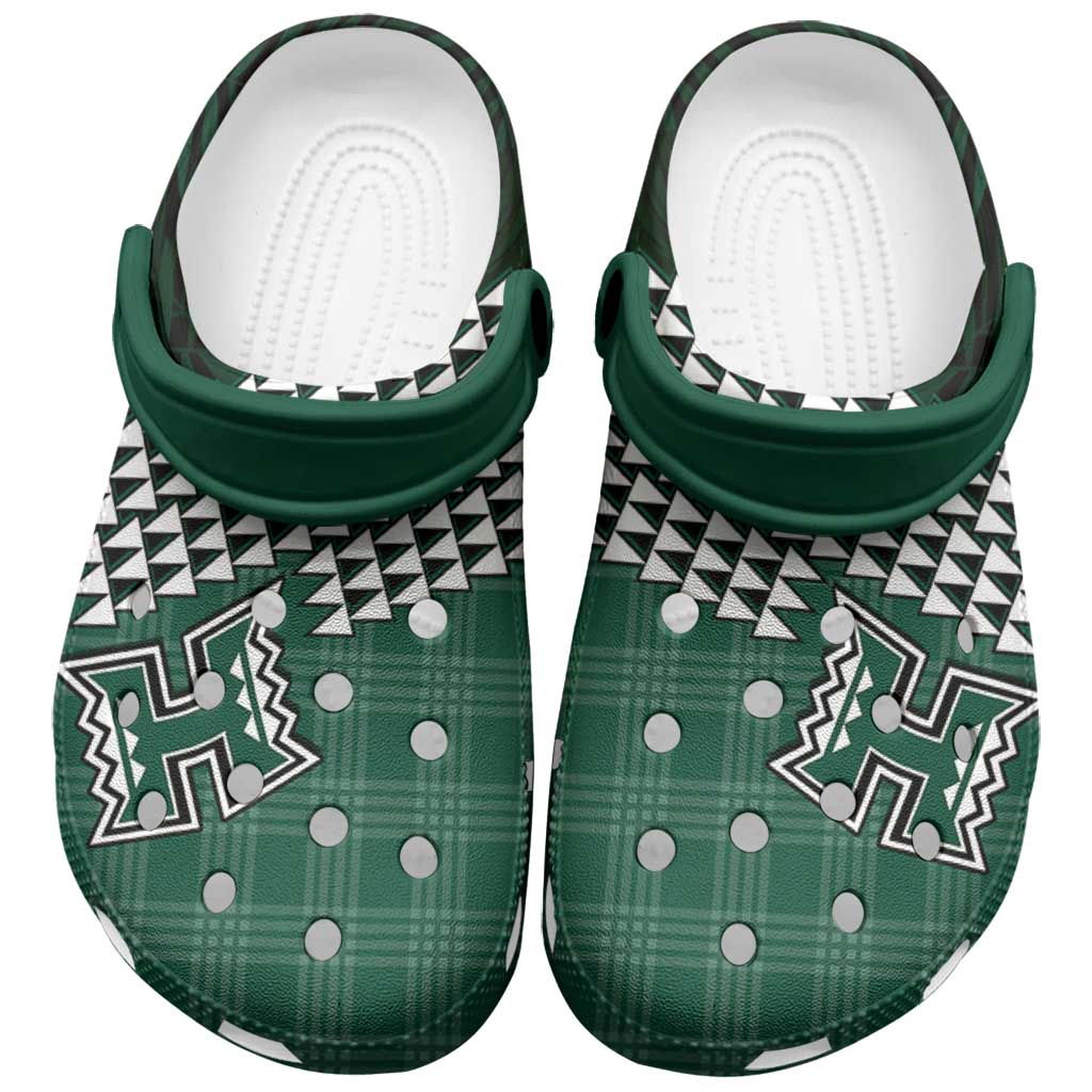 Rainbow Warriors Hawaii Palaka Clogs Shoes LT7 Green - Polynesian Pride