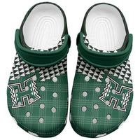 Rainbow Warriors Hawaii Palaka Clogs Shoes LT7 Green - Polynesian Pride