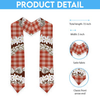 Red Hawaii Tiare and Shell Lei Graduation Stole Hawaiian Palaka Luxury Vibes LT14 - Polynesian Pride