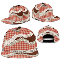 Red Hawaii Tiare and Shell Lei Snapback Cap Hawaiian Palaka Luxury Vibes - Polynesian Pride