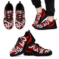 Red Maori Koru New Zealand Sneakers LT14 - Polynesian Pride