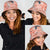 Red Palaka Crane and Flowers Bucket Hat Japan Heritage Spirit - Polynesian Pride