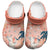Red Palaka Crane and Flowers Clogs Shoes Japan Heritage Spirit - Polynesian Pride
