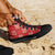 Red Palaka Quilt Hawaii High Top Shoes Traditional Hawaii-plaid Pattern - Polynesian Pride