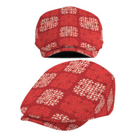 Red Palaka Quilt Hawaii Jeff Hat Traditional Hawaii-plaid Pattern - Polynesian Pride