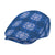 Royal Blue Hawaiian Quilt Jeff Hat Hawaii Pineapple Monstera Palaka Motifs - Polynesian Pride