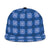 Royal Blue Hawaiian Quilt Snapback Cap Hawaii Pineapple Monstera Palaka Motifs - Polynesian Pride