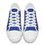 Royal Blue Palaka Quilt Hawaii Low Top Shoes Traditional Hawaii-plaid Pattern - Polynesian Pride