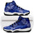 Royal Blue Palaka Quilt Hawaii Sneakers J11 Traditional Hawaii-plaid Pattern - Polynesian Pride