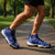 Royal Blue Palaka Quilt Hawaii Sneakers J11 Traditional Hawaii-plaid Pattern - Polynesian Pride