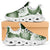 Sage Green Aloha Hawaii Clunky Sneakers Monstera Hibiscus Plumeria Seamless Vibes - Polynesian Pride