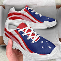 Samoa Chunky Sneakers Flag-Inspired Curve Style LT05 - Polynesian Pride