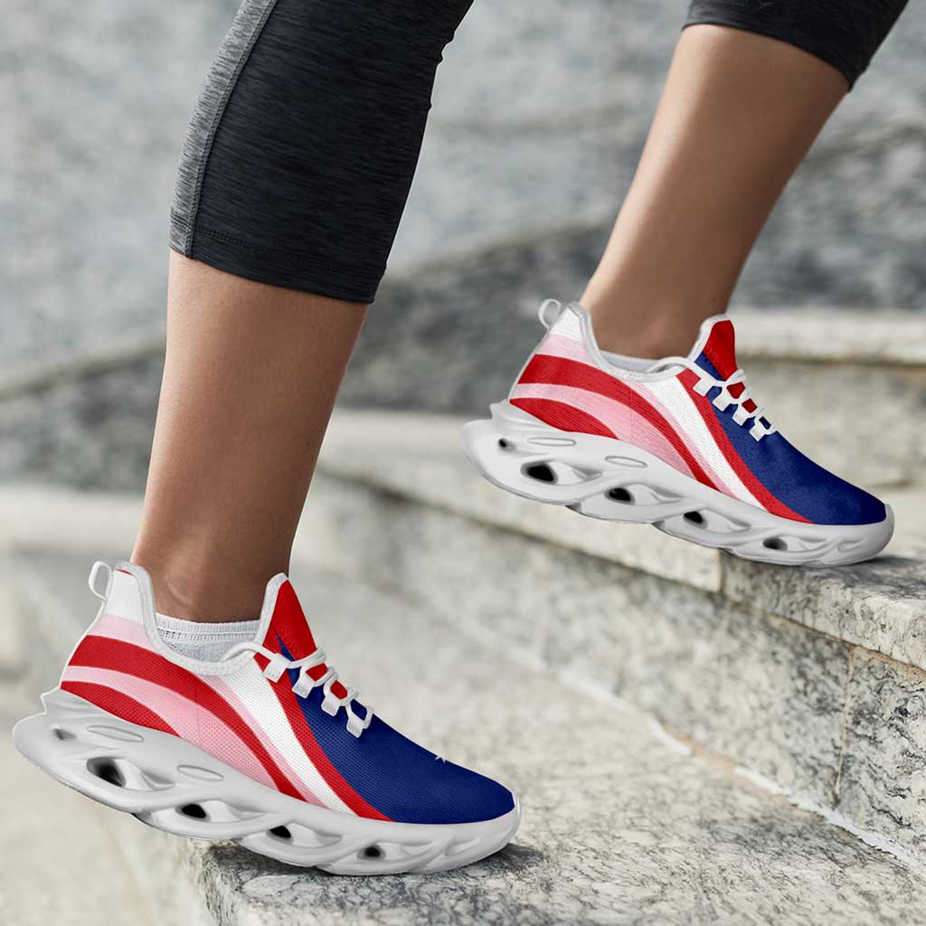 Samoa Clunky Sneakers Flag-Inspired Curve Style LT05 - Polynesian Pride