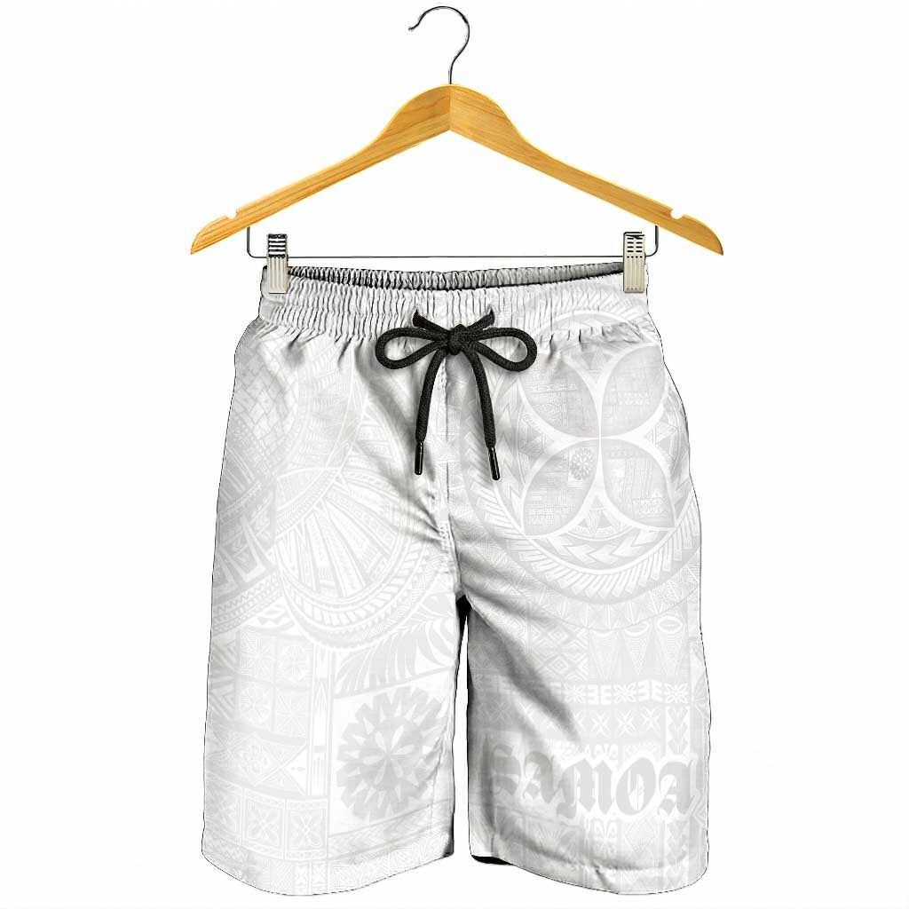 Samoa Lotu Tamaiti Shorts for Men Tribal Tatau with Siapo Pattern LT03 - Polynesian Pride
