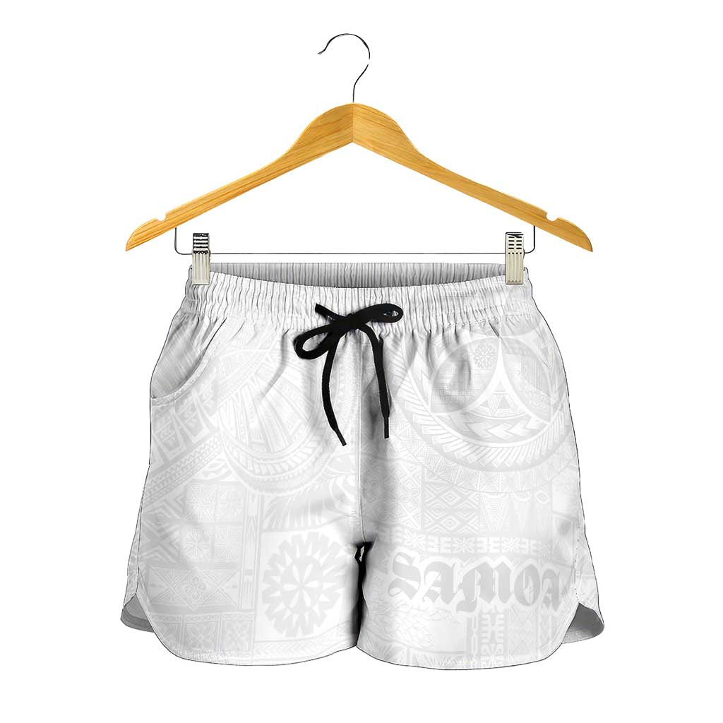 Samoa Lotu Tamaiti Shorts for Women Tribal Tatau with Siapo Pattern LT03 - Polynesian Pride