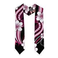 Samoa Siapo Tribal Pattern Graduation Stole Violet Polynesian Plumeria Tapa Motif LT9 - Polynesian Pride