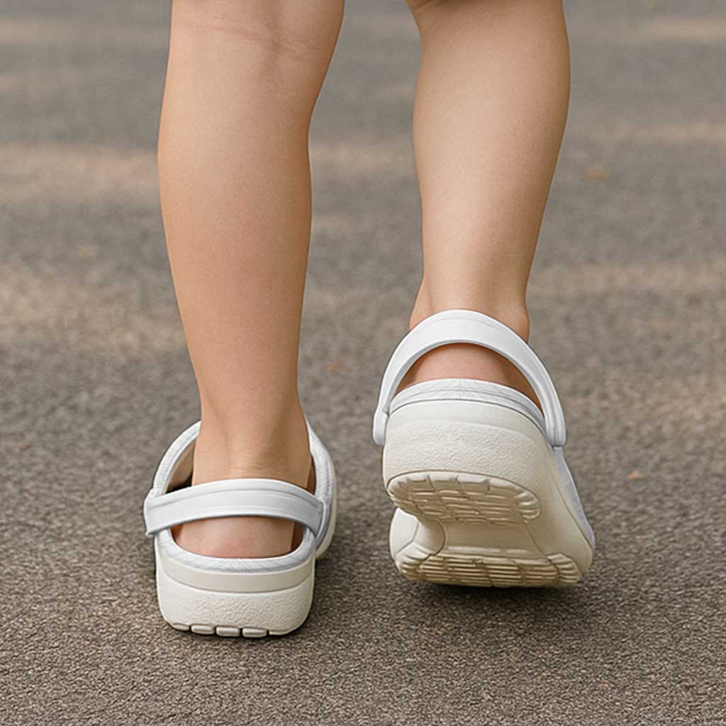 Samoan DNA Art Tattoo Clogs Shoes Polynesian Pattern All White