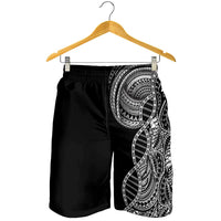 Samoan DNA Art Tattoo Shorts for Men Polynesian Pattern Black Color LT03 - Polynesian Pride