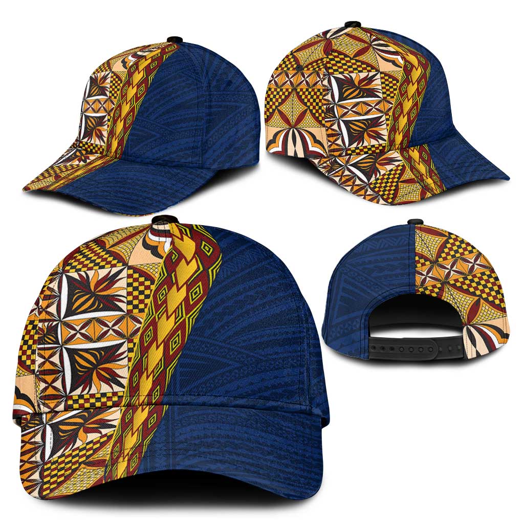 Samoan Siapo Classic Cap Tatau Pattern Half Style LT03