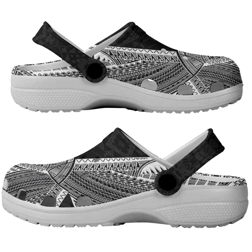 Samoan Tatau Clogs Shoes Art Tribal Traditional Tattoos LT03 - Polynesian Pride