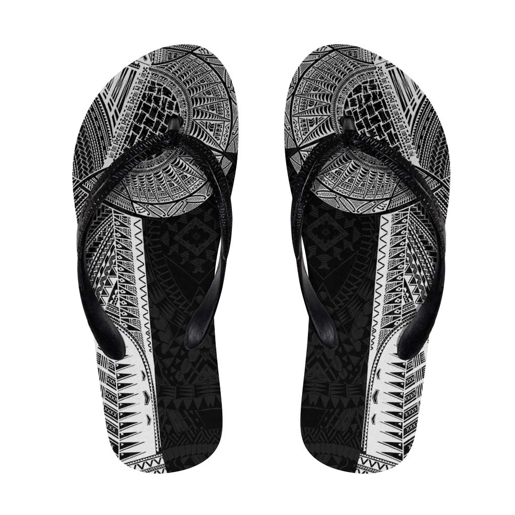 Samoan Tatau Flip Flops Art Tribal Traditional Tattoos - Polynesian Pride