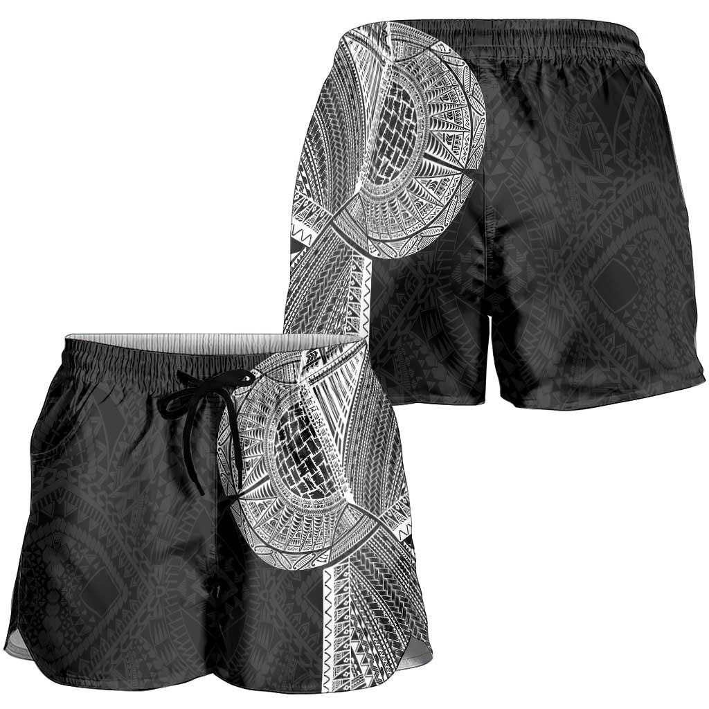 Samoan Tatau Shorts for Women Art Tribal Traditional Tattoos LT03 - Polynesian Pride