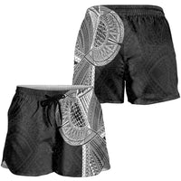 Samoan Tatau Shorts for Women Art Tribal Traditional Tattoos LT03 - Polynesian Pride
