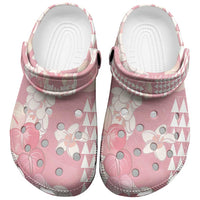 Soft Pink Hawaii Anthurium Plumeria Lei Clogs Shoes LT9 Pink - Polynesian Pride