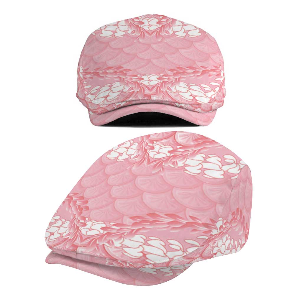 Soft Pink Mermaid Puakenikeni Maile Lei Jeff Hat LT01 - Polynesian Pride