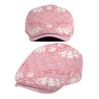 Soft Pink Mermaid Puakenikeni Maile Lei Jeff Hat LT01 - Polynesian Pride